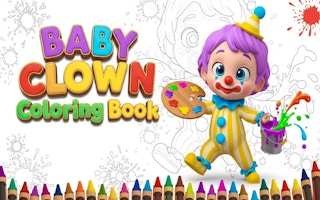 Baby Clown Coloring Book