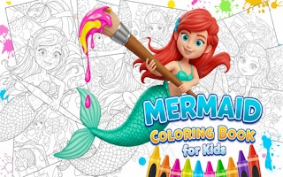 Mermaid Coloring Book for Kids