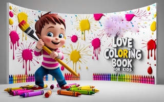 Love Coloring Book for Kids