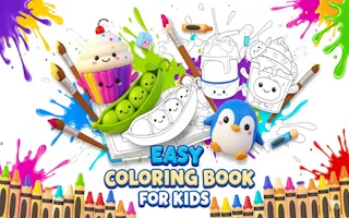 Easy Coloring Book for Kids