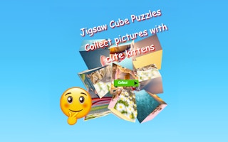 Jigsaw Cube Puzzles Collect Pictures with Cute Kittens