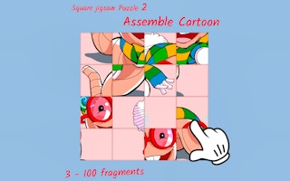 Square jigsaw Puzzle 2 - Assemble Cartoon