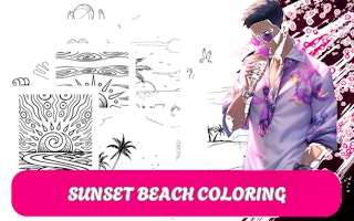 Sunset Beach Coloring