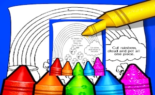 Rainbow With Pot Of Gold Coloring Pages