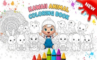 Kawaii Animal Coloring Book