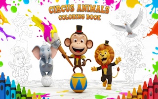 Circus Animals Coloring Book