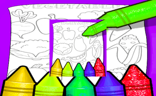 Fruits And Vegetables Coloring For Kids Printable