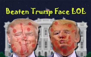 Beaten Trump Face LOL